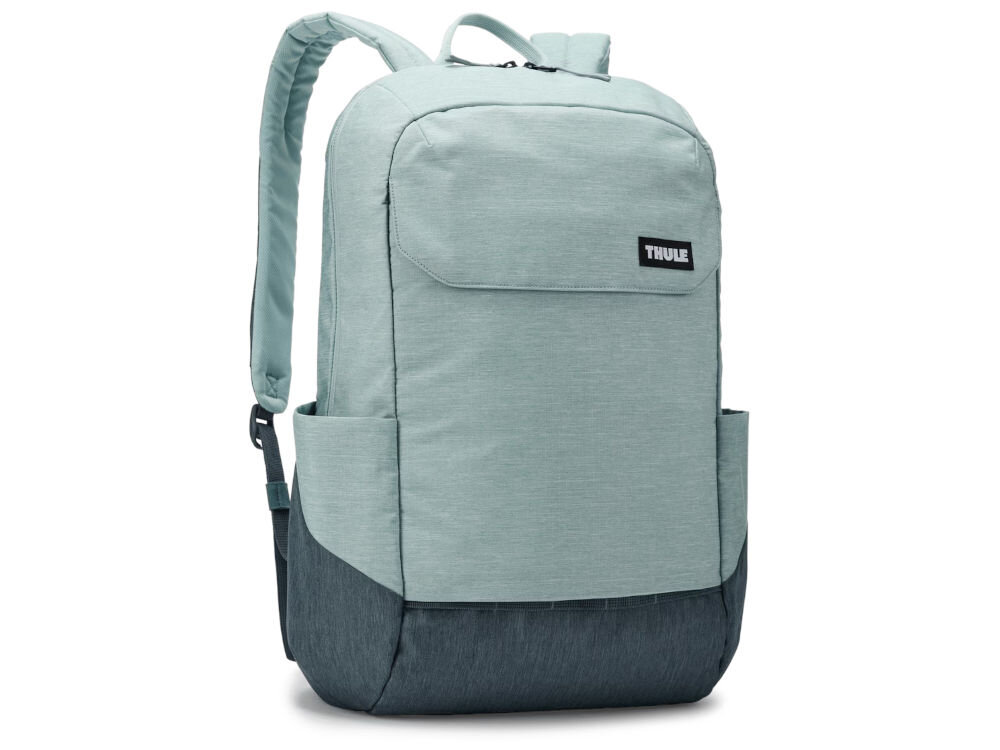 Plecak na laptopa THULE Lithos 20L 15.6-16 cali Zielono-czarny wykonany z poliestru zatwierdzonego przez bluesign zamki ykk trwałość wytrzymałość