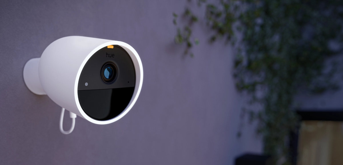 Kamera PHILIPS HUE Secure do użytku wewnątrz i na zewnątrz Łatwa instalacja intuicyjne sterowanie powiadomienia push w aplikacji