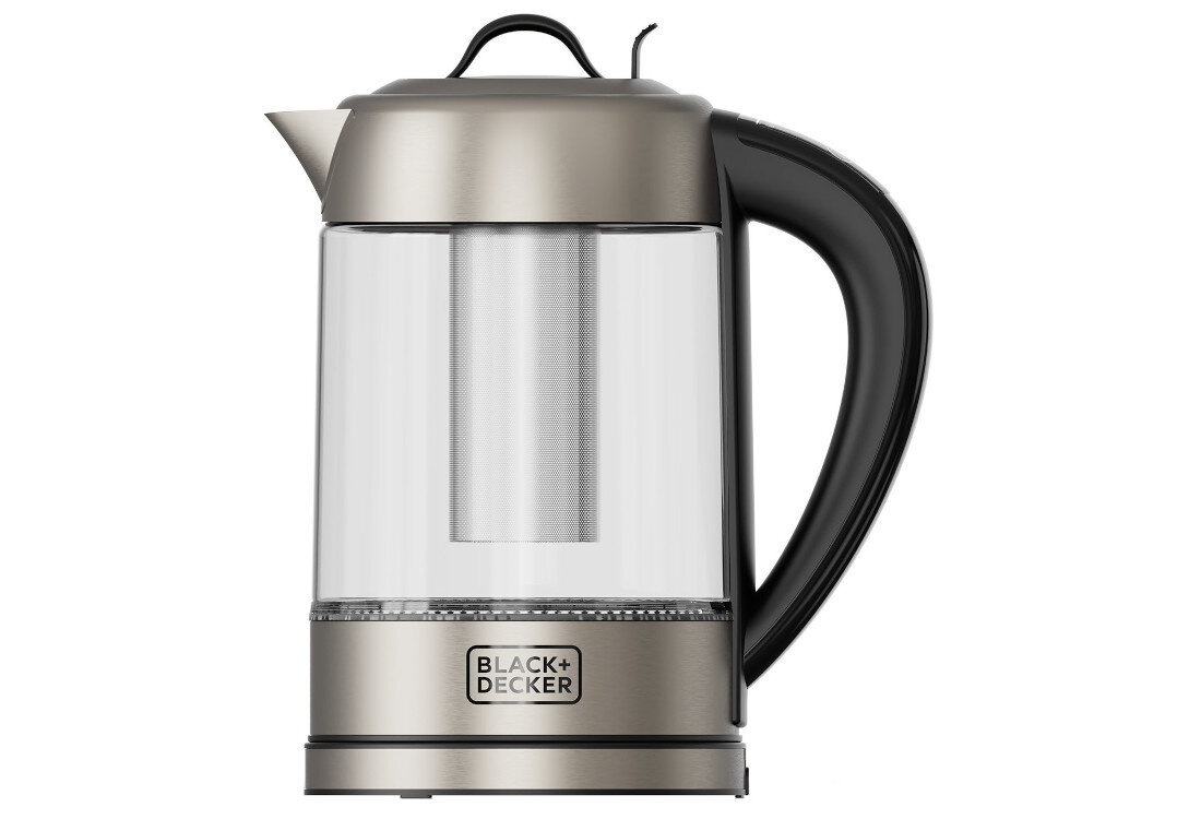 Czajnik BLACK&DECKER ES9580110B Srebrny Schowek na Przewód Automatyczne Wyłączanie funkcja automatycznego wyłączania