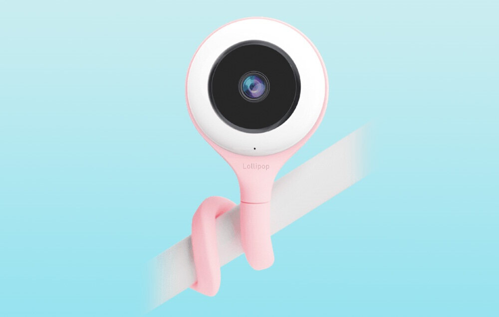Niania elektroniczna LOLLIPOP CABC-LOL03EUPK01 Wyjątkowa jakość obrazu FullHD 30 klatek podgląd czas rzeczywisty tryb nocny kontrola ostry płynny obraz
