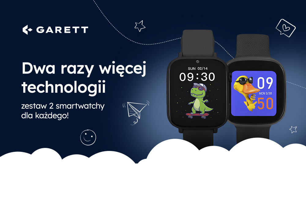 Smartwatch GARETT Kids Nice Pro 4G ekran bateria czujniki zdrowie sport pasek ładowanie pojemność rozdzielczość łączność sterowanie krew puls rozmowy smartfon aplikacja