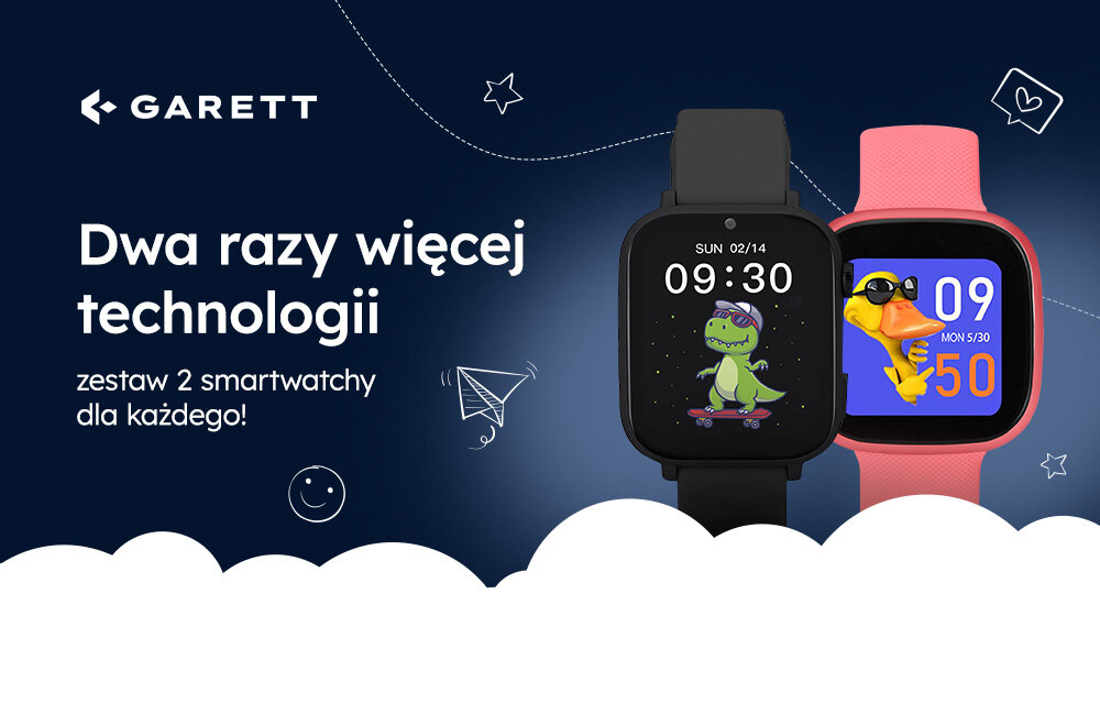 Smartwatch GARETT Kids Nice Pro 4G ekran bateria czujniki zdrowie sport pasek ładowanie pojemność rozdzielczość łączność sterowanie krew puls rozmowy smartfon aplikacja