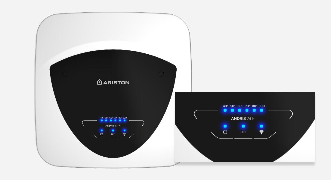 Bojler elektryczny ARISTON Andris Elite U Wi-Fi 3105083 15 l design sterowanie