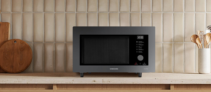 Wolnostojąca kuchenka mikrofalowa Samsung MC32DB7746KCE2 dostępna w Media Expert