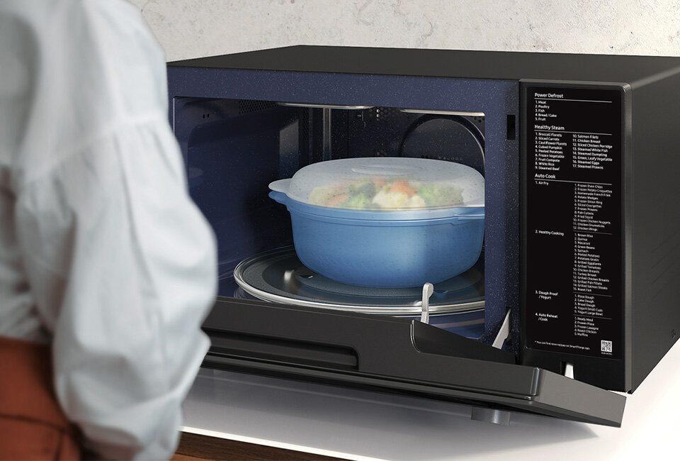  gotuj na parze w mikrofali Samsung mc32db7746kce2