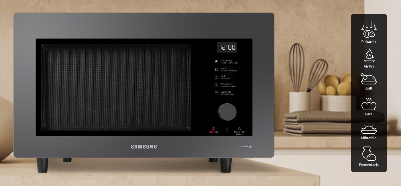  kuchenka mikrofalowa mc32db7746kce2 z wieloma opcjami przygotowania potraw