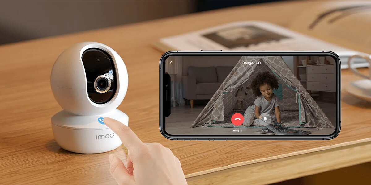 Kamera IMOU Ranger RC 5MP - Komfortowa komunikacja, kamera stojąca na blacie, smartfon z obrazem dziecka