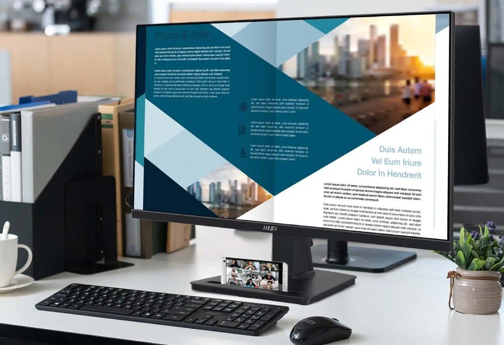 Monitor MSI Pro MP275Q 27 2560x1440px IPS 100Hz 1 ms [MPRT] podstawa regulacja kąt nachylenia mocowanie VESA