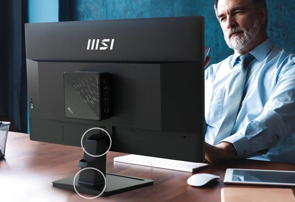 Monitor MSI Pro MP275Q 27 2560x1440px IPS 100Hz 1 ms [MPRT] montaż bez narzędzi miejsce na akcesoria gniazdo Kensington