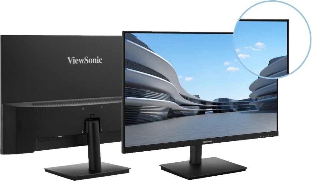 Monitor VIEWSONIC VA270-H 27 1920x1080px IPS 100Hz 1 ms [MPRT] konstrukcja ramka regulacja nachylenia mocowanie VESA