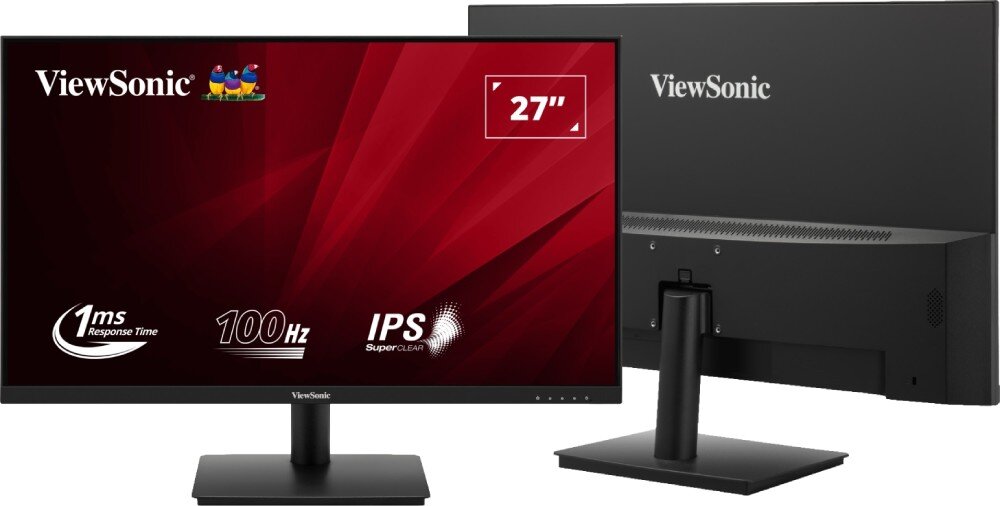 Monitor VIEWSONIC VA270-H 27 1920x1080px IPS 100Hz 1 ms [MPRT] złącza porty HDMI VGA podłączenie