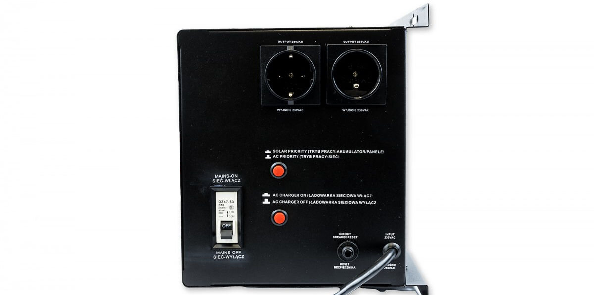 Zasilacz UPS VOLT sinusPRO 2400VA 1600W napięcie typu czysty sinus przetwornica oparta na transformatorze teroidalnym