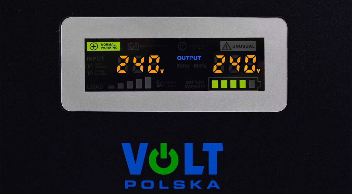 Zasilacz UPS VOLT sinusPRO 500VA 300W moc całkowita 300 moc chwilowa 500 VA napięcie wejściowe 170 - 270 V napięcie wyjściowe 230 V