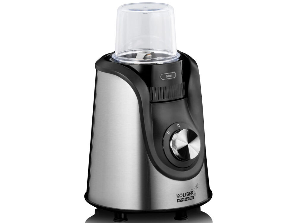 Blender kielichowy KOLIBER Speedmax X-1600-W zestaw młynek mielenie kawy świeża aromatyczna kawa kielich blendera 1,5 l wysoka jakosć szkła łatwe do czyszczenia skuteczne usuwanie resztek jedzenia szybko i bardziej higienicznie 