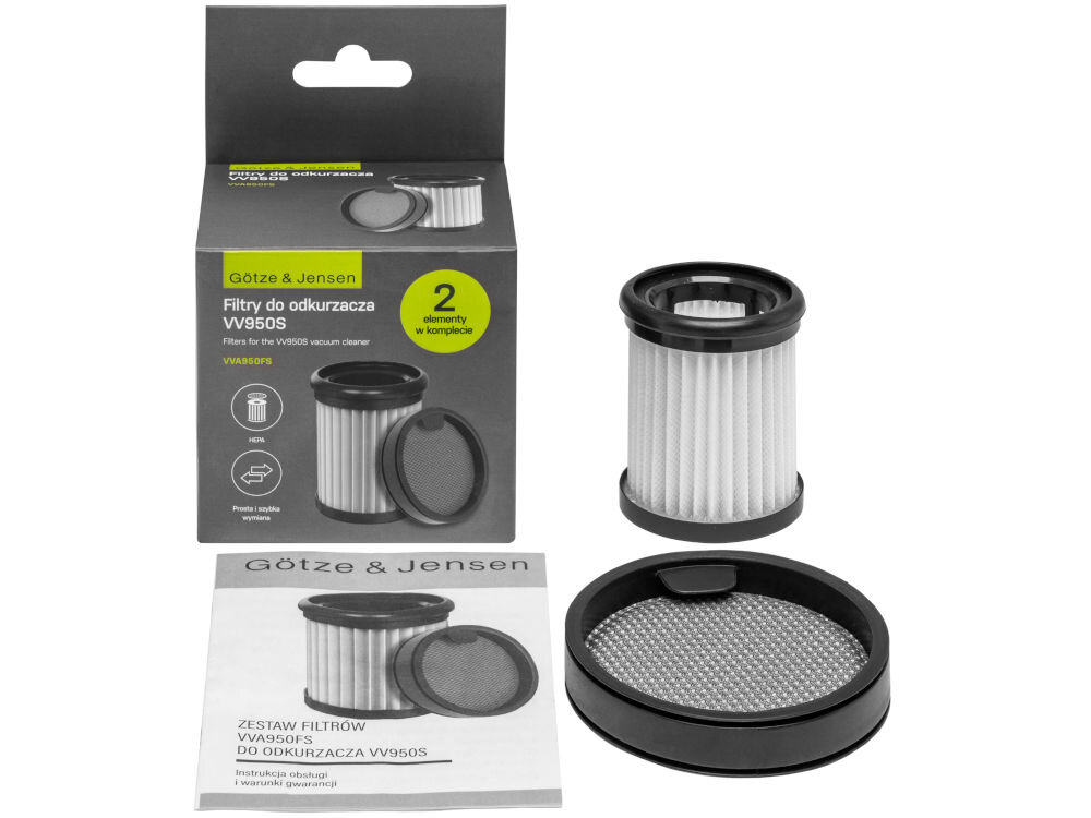 Zestaw filtrów GÖTZE & JENSEN do modelu VV950S (2 szt.)
