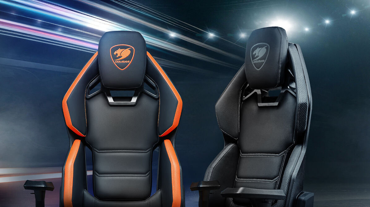 Fotel COUGAR Hotrod Czarny wzór fotela z wyścigowych bolidów precyzyjnie dopasowany do ciała