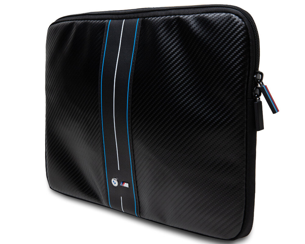 Etui na laptopa BMW Sleeve Carbon Blue Stripes styl ochrona trwalosc odpornosc delikatna skora