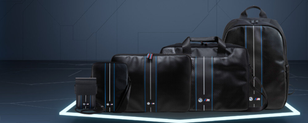 Etui na laptopa BMW Sleeve Carbon Blue Stripes styl jakosc