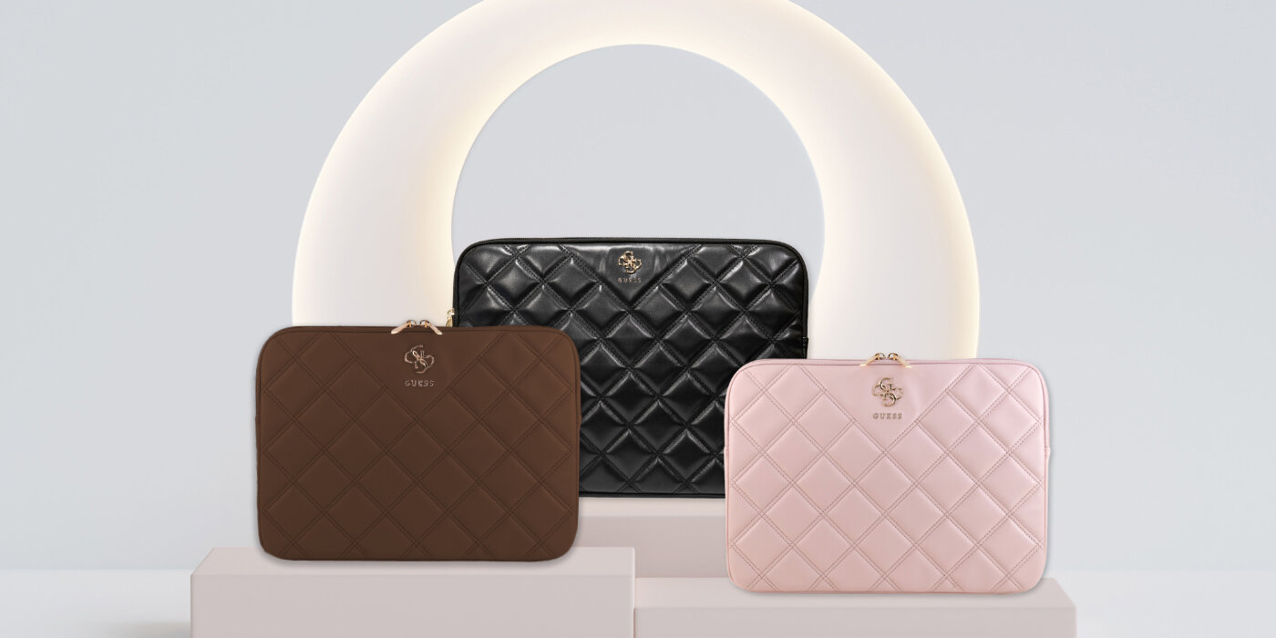 Etui na laptopa GUESS Quilted 4G 13-14 cali torba design laptop ochrona