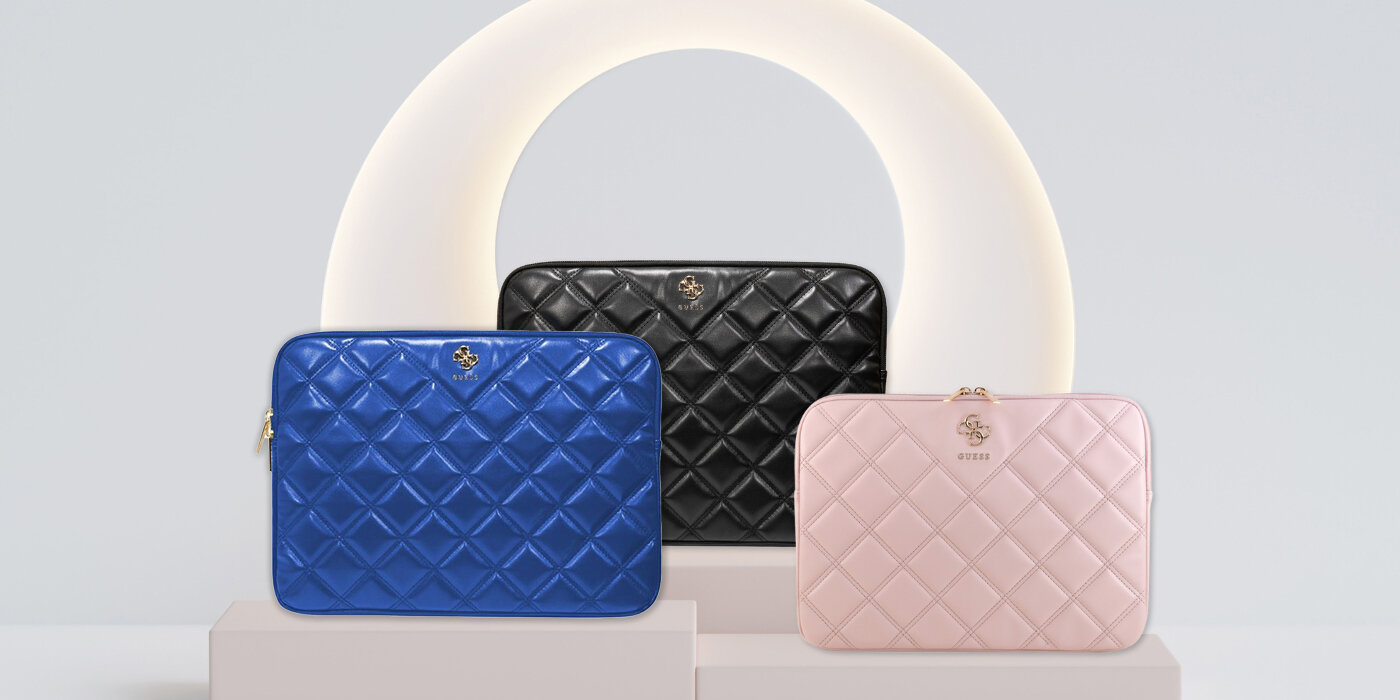 Etui na laptopa GUESS Quilted 4G 13-14 cali torba design laptop ochrona