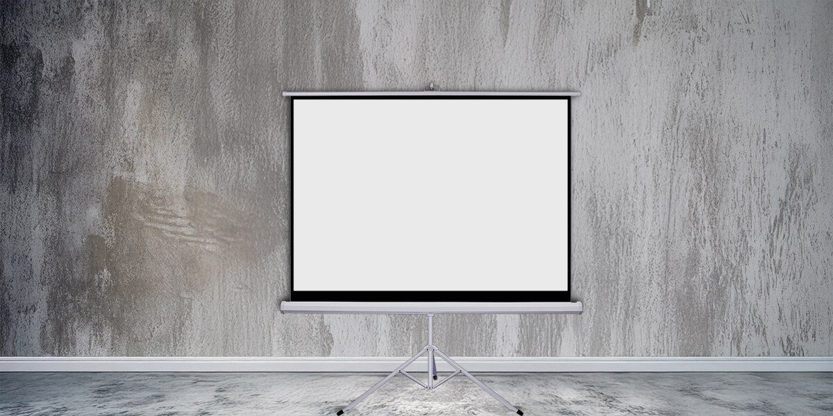 SILELIS ET-2 213x213 ekran projekcyjny mobilny statyw stabilny lekki konstrukcja, ekran projekcyjny stojący na statywie w pomieszczeniu