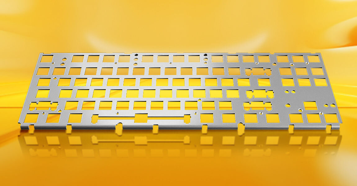 Klawiatura HATOR Rockfall 2 Mecha Signature Edition Biało-szary anodowana aluminiowa płytka podświetlenie RGB