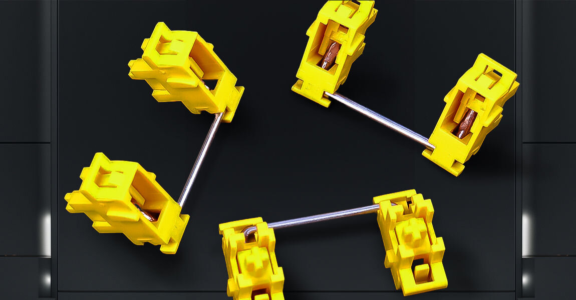 Klawiatura HATOR Rockfall 2 Mecha Signature Edition HTK-521-WWO ręcznie nasmarowane stabilizatory wykonane z tworzywa POM płynne działanie klawiszy