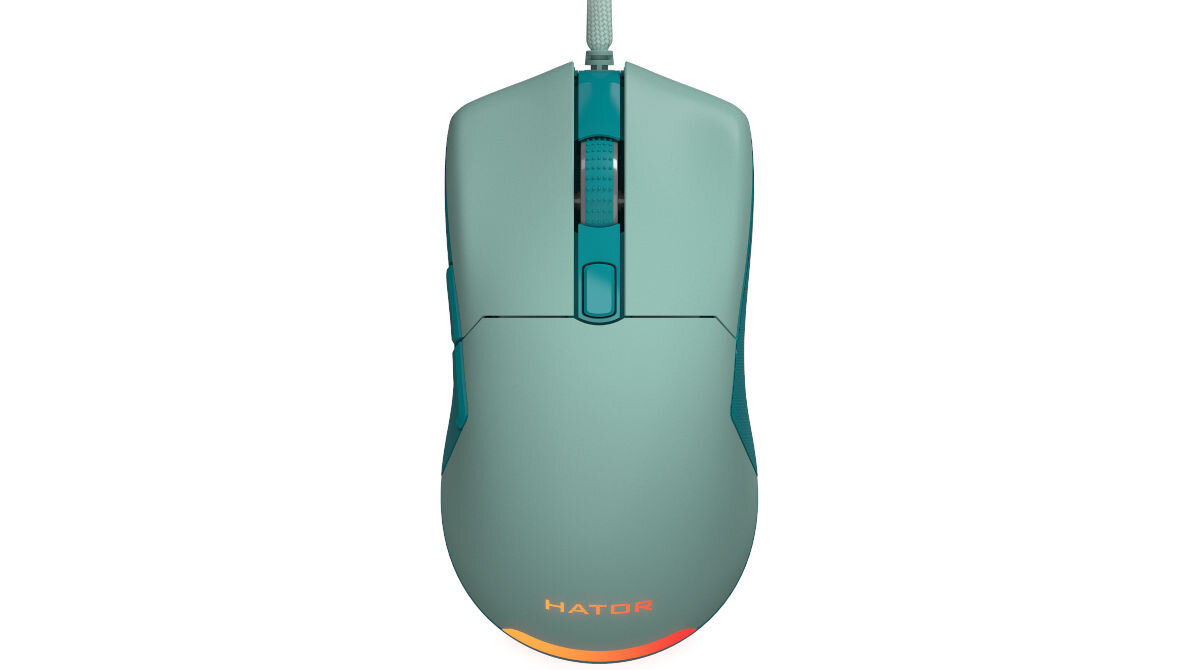 Mysz HATOR Pulsar 2 Miętowy kompatybilność z Windows 7 10 11 Linux Android Mac OS