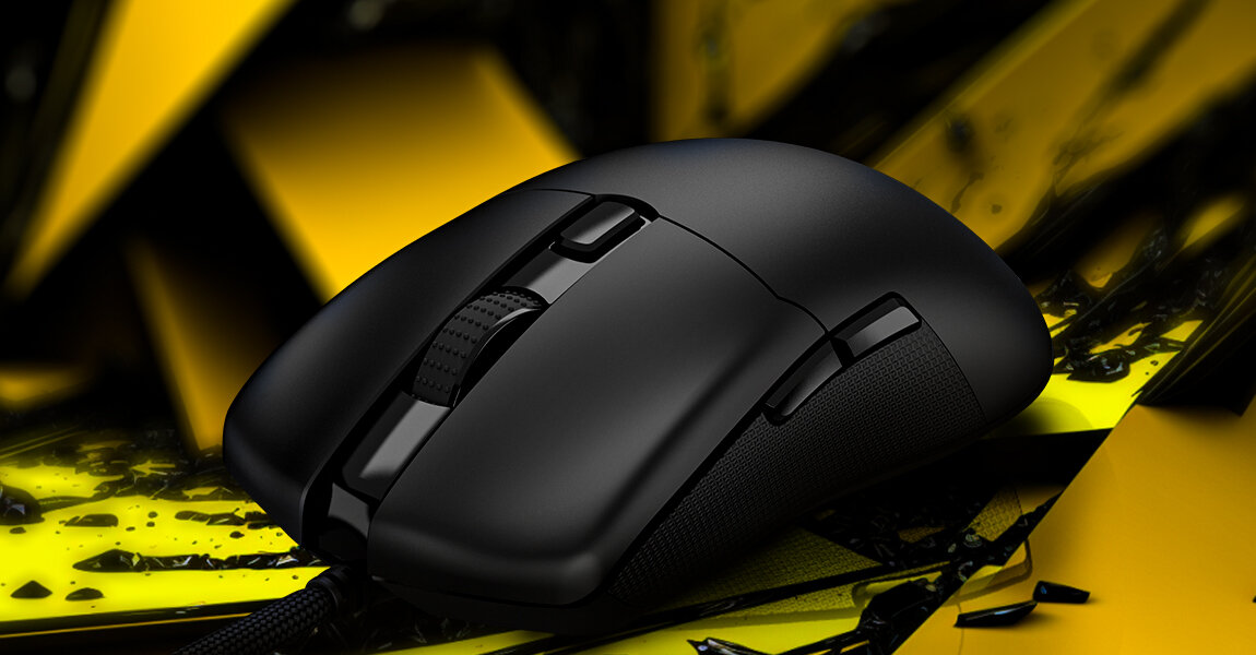 Mysz HATOR Pulsar 2 Pro waga 69 g bez utraty sztywności konstrukcji bez perforacji korpusu