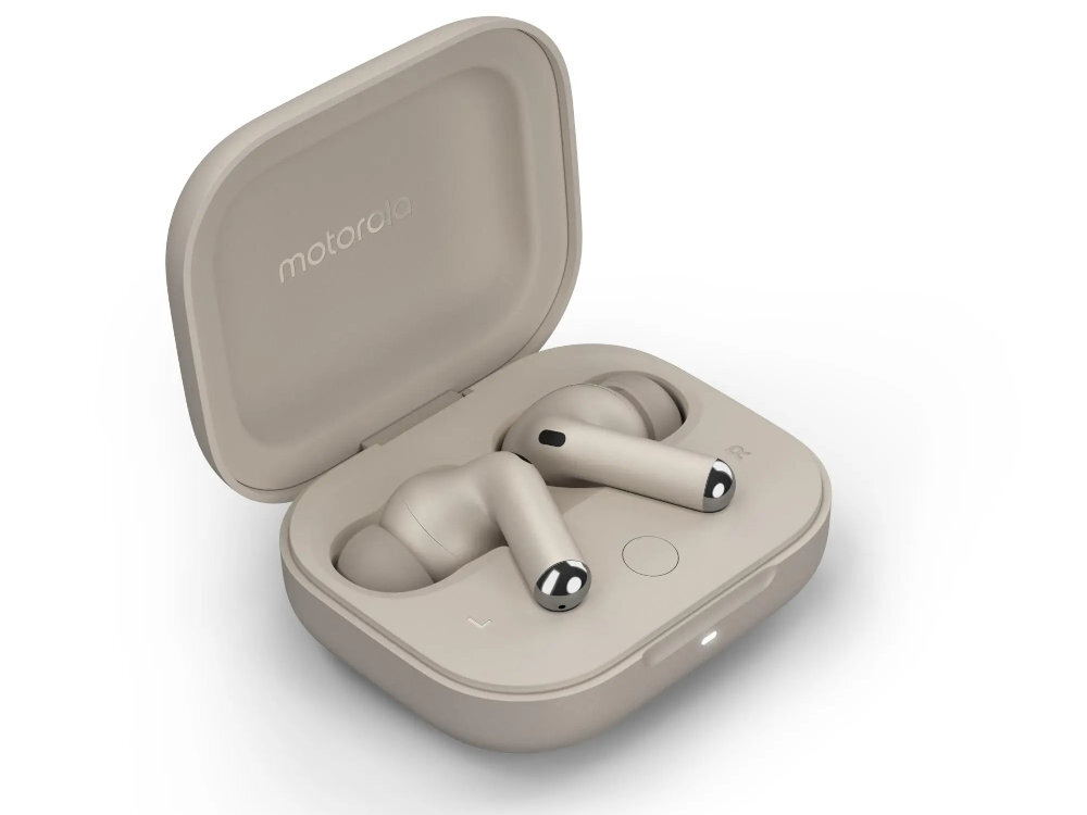 Słuchawki dokanałowe MOTOROLA Moto Buds+ minimalistycznym designem elegancki wygląd