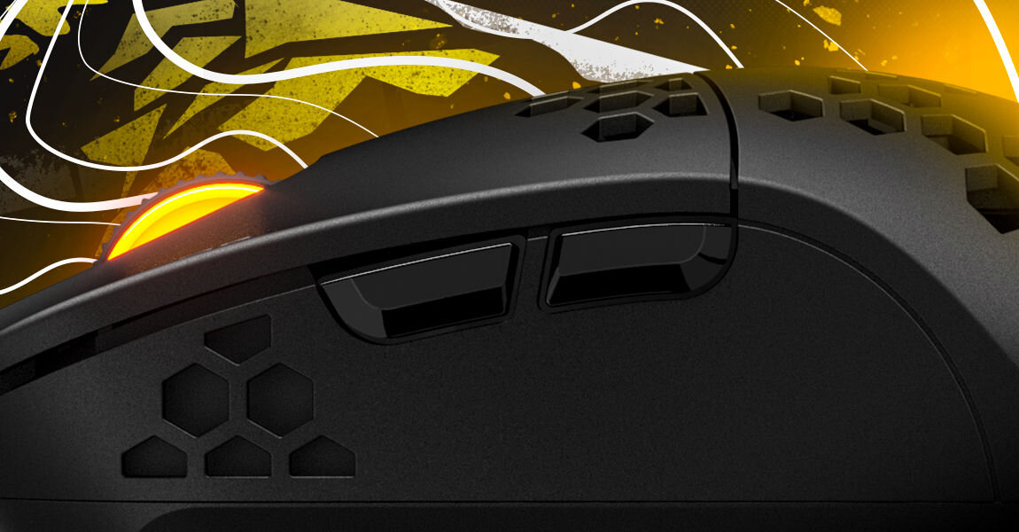 Mysz HATOR Stellar Pro Wireless Czarny enkoder TTC Gold