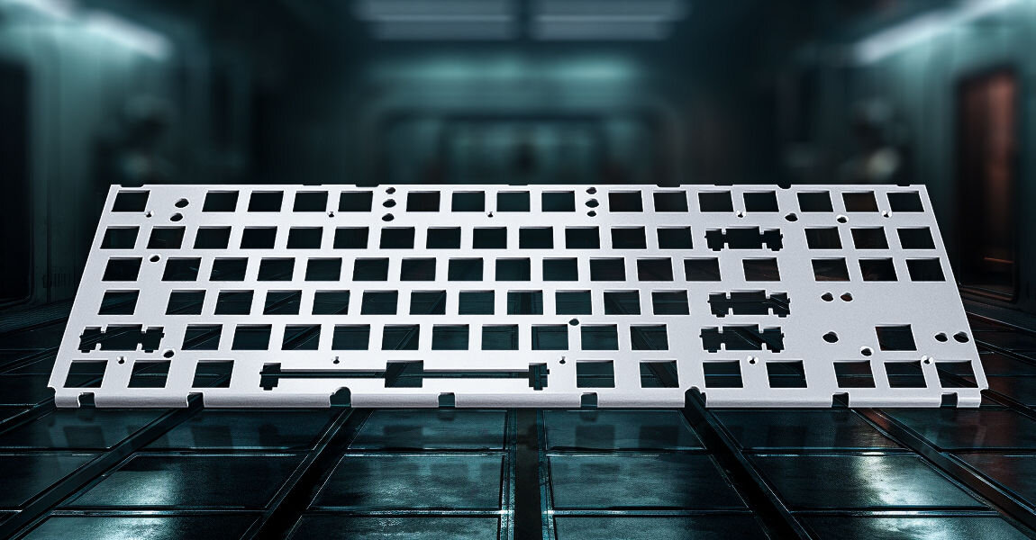 Klawiatura HATOR Rockfall 2 Mecha TKL Linear Czarny anodowana aluminiowa płytka podświetlenie RGB