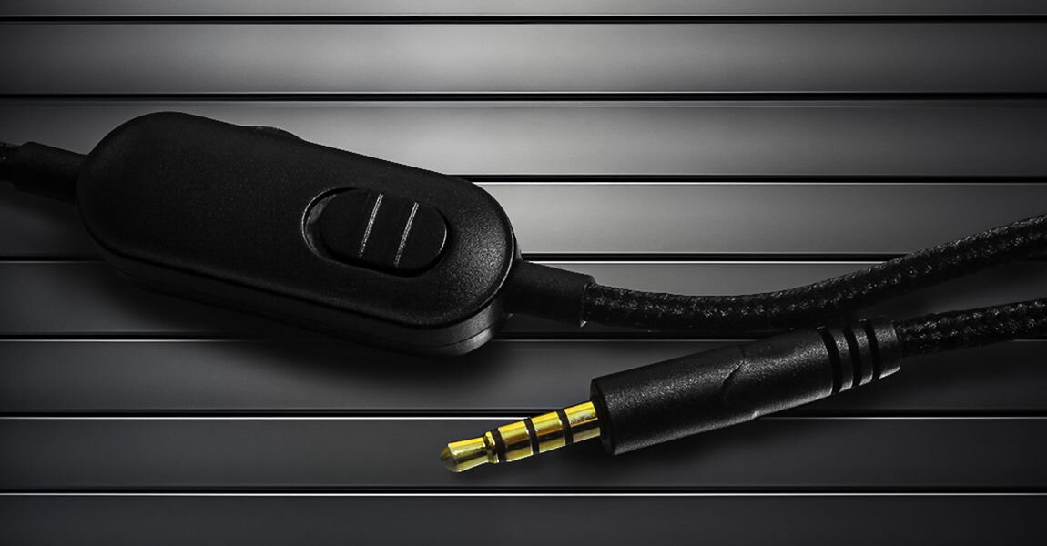 Słuchawki HATOR Hellraizer czarny wygodny funkcjonalny pilot