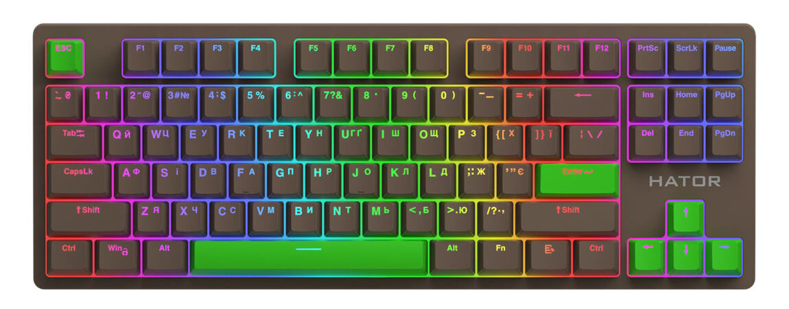 Klawiatura HATOR Rockfall 2 Mecha Tactile Autograph Edition Choco połączenie stylowego designu z zaawansowaną technologią