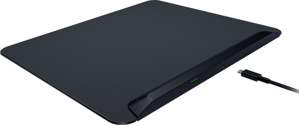 Podkładka RAZER Firefly V2 Pro port USB-A 2.0 zasilania maty ładowania myszy bezprzewodowej passthrough