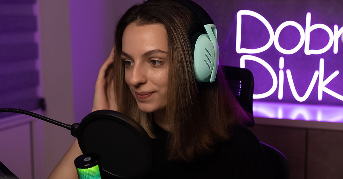 Słuchawki Hyperpunk 2 Wireless Tri-mode 3,5mm jack 2,4 GHz bluetooth kilka sposobów podłączenia do 26 godzin bez potrzeby ładowania