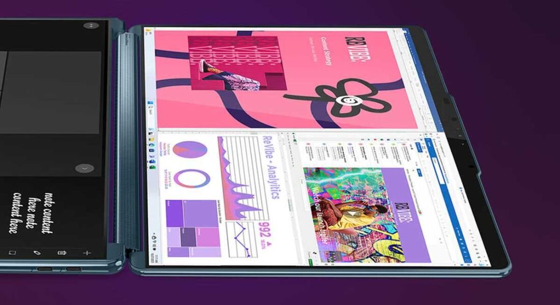 Laptop LENOVO Yoga Book 9 - Wyjątkowy design