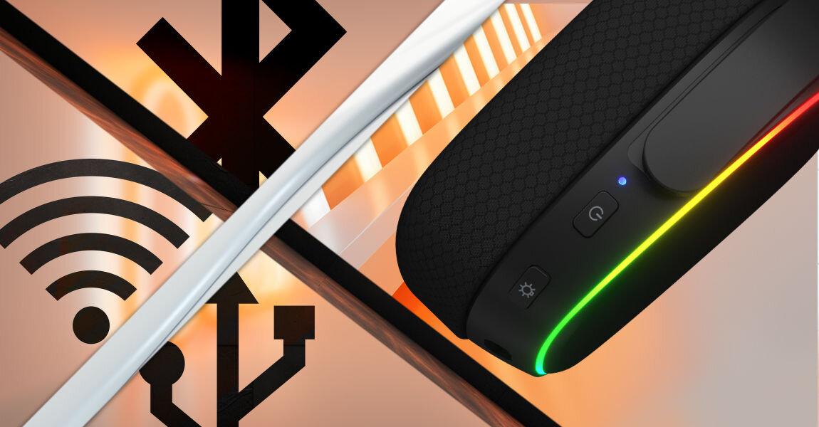 Słuchawki Phoenix Wireless Tri-mode dwie opcje połączenia bezprzewodowego bluetooth 5.2 2,4 ghz USB-A 