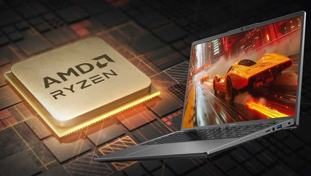 Laptop ACER Swift Go 14 SFG14-63-R19Q 14 OLED R5-8645HS 16GB RAM 512GB SSD Windows 11 Home Ryzen™ 5 8645HS Radeon™ 760M pamięć RAM LPDDR5X dysk SSD PCIe 4.0