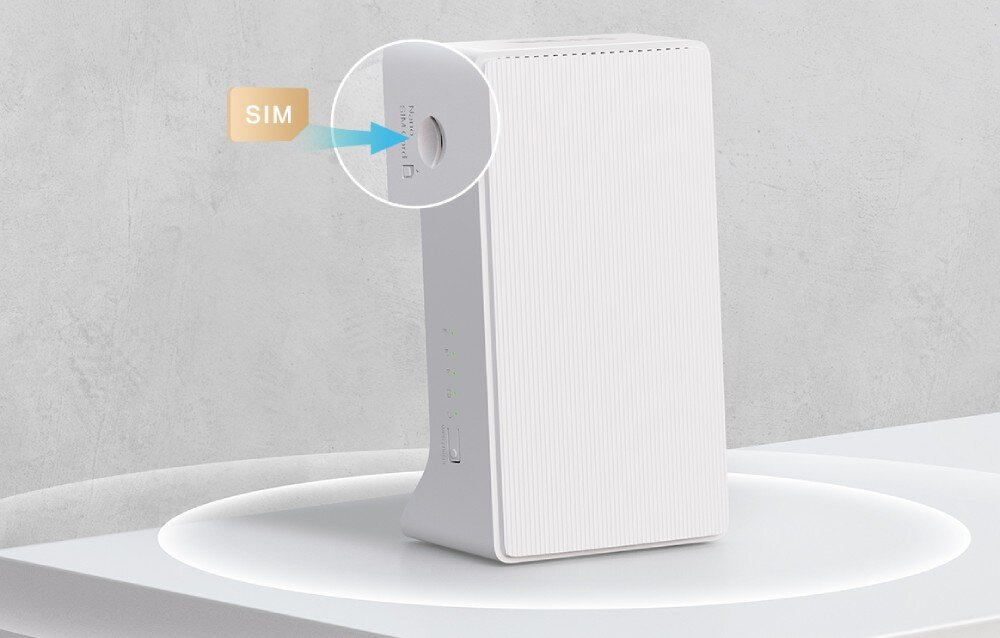 Router MERCUSYS MB230-4G 2.4 / 5 GHz (DualBand), Gniazdo SIM sieć komórkowa technologia 4G+ przepustowość