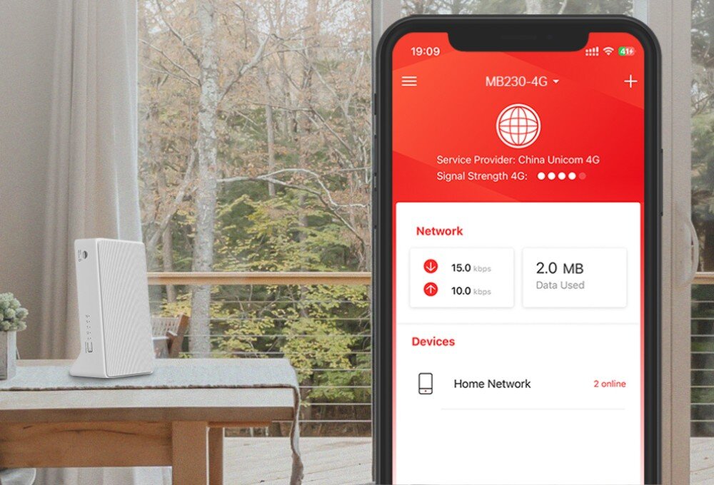 Router MERCUSYS MB230-4G 2.4 / 5 GHz (DualBand), Gniazdo SIM aplikacja funkcje narzędzia