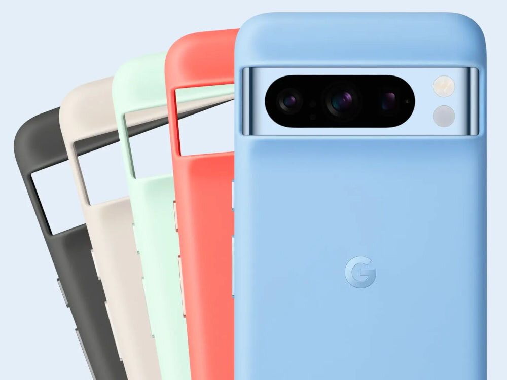 Etui GOOGLE do Pixel 8 Pro Beżowy miękkie dopasowane