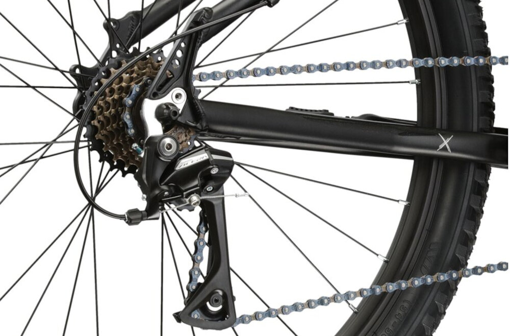 Rower górski MTB KROSS Berg Jr 2.0 M17 27.5 cala męski Czarny 21 przelozen przednia przerzutka SHIMANO Tourney tylna przerzutka SHIMANO Acera przezutki SHIMANO duza wytrzymalosc precyzyjne dzialanie plynna bezproblemowa zmiana biegow