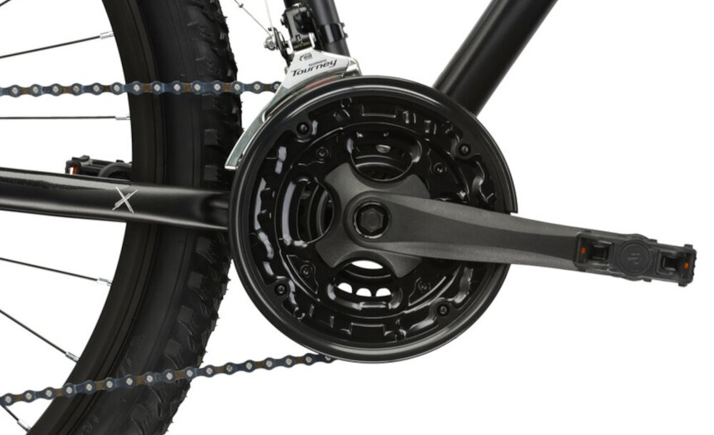 Rower górski MTB KROSS Berg Jr 2.0 M17 27.5 cala męski Czarny lekka wydajna konstrukcja korby Weel Top 24-34-42 x 170 mm wolnobieg SUNRACE MFM2A niezrownana solidnosc wytrzyma bardzo duzy nacisk na pedaly