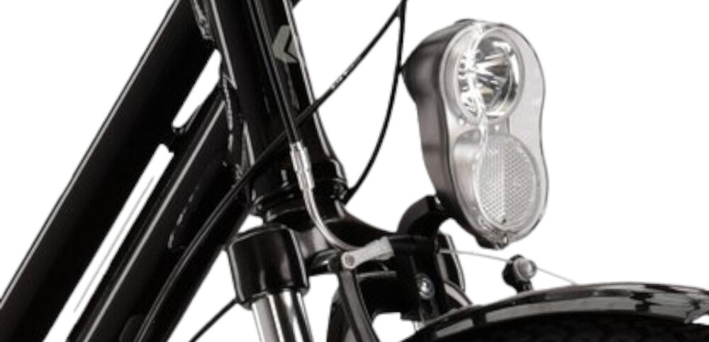 Rower trekkingowy KROSS Trans 1.0 D15 28 cali damski Czarno-szary oswietlenie przednie i tylne bateryjne