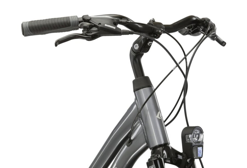 Rower trekkingowy KROSS Explorer 4.0 D17 28 cali damski Grafitowy kierownica stalowa regulowany wspornik dopasowanie wysokosci do uzytkownika maksymalna przyczepnosc antyposlizgowy material