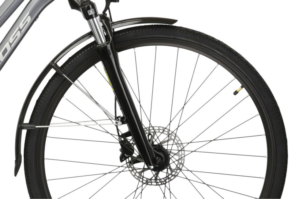 Rower trekkingowy KROSS Explorer 4.0 D17 28 cali damski Grafitowy kola 28-calowe aluminiowe obrece latwiej pokonac przeszkody wikeszy kontakt opony z podlozem szerokie opony marki SCHWALBE dobra przyczepnosc regularne sprawdzanie cisnienia powietrza wartosc na bocznej czesci opony