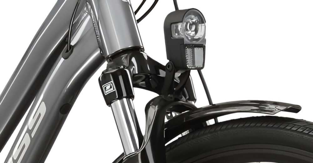 Rower trekkingowy KROSS Explorer 4.0 D17 28 cali damski Grafitowy oswietlenie przednie i tylne LED