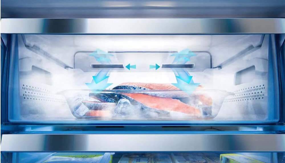 Lodówka HISENSE RB440N4WCE szybkie mrożenie obniżenie temperatury kolory