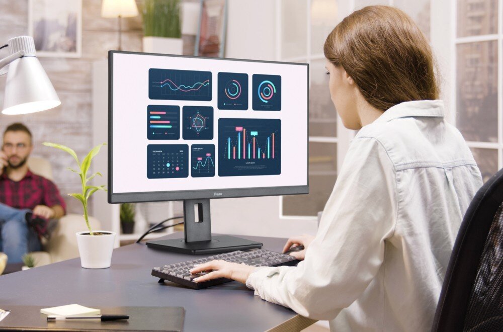 Monitor IIYAMA ProLite XUB2797QSN-B1 27 2560x1440px IPS 100Hz 1 ms [MPRT] matryca odwzorowanie kolory sRGB kąty widzenia rozdzielczość